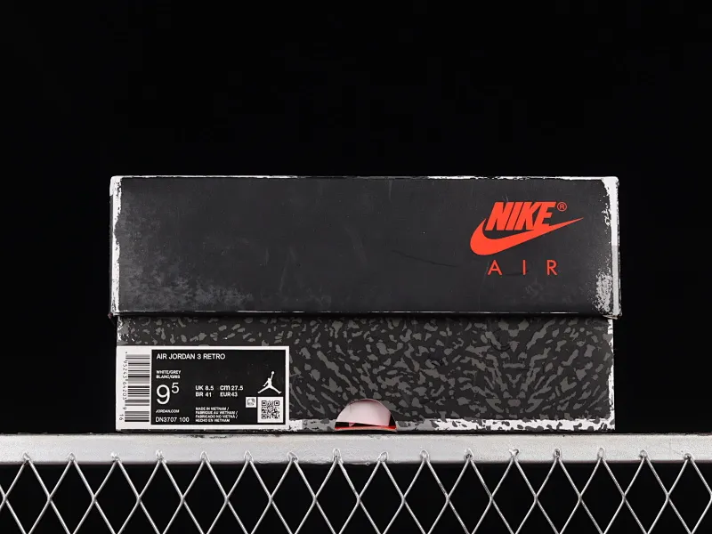 All categories Air Jordan Jordan series basketball shoes Air Jordan 3 cost-effective version Air Jordan 3 "White Cement Reimagined" AJ3 Joe 3 new white cement top layer replica basketball shoes DN3707-100